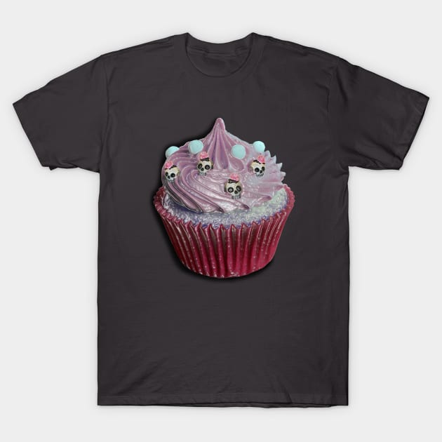 Cupcake skull glass T-Shirt by ZoNe71